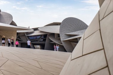 Doha, Katar - 02 Ocak 2020: Katar Ulusal Müzesi
