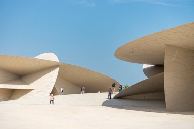 Doha, Katar - 02 Ocak 2020: Katar Ulusal Müzesi
