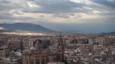 Malaga şehir manzarası. Malaga şehir manzarası. İspanya