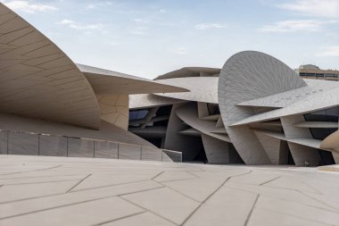 Doha, Katar - 02 Ocak 2020: Katar Ulusal Müzesi