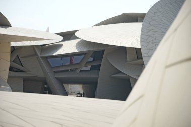 Doha, Katar - 02 Ocak 2020: Katar Ulusal Müzesi