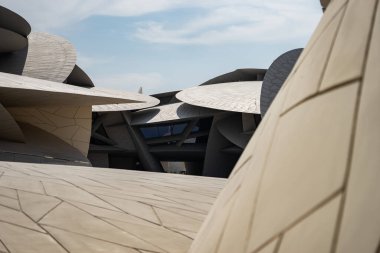Doha, Katar - 02 Ocak 2020: Katar Ulusal Müzesi