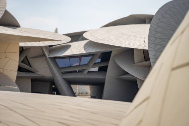 Doha, Katar - 02 Ocak 2020: Katar Ulusal Müzesi