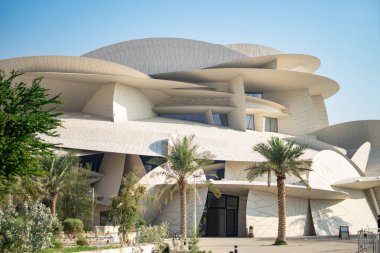 Doha, Katar - 02 Ocak 2020: Katar Ulusal Müzesi