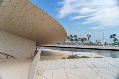 Doha, Katar - 02 Ocak 2020: Katar Ulusal Müzesi