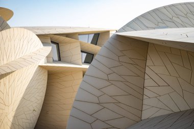 Doha, Katar - 02 Ocak 2020: Katar Ulusal Müzesi
