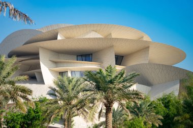 Doha, Katar - 02 Ocak 2020: Katar Ulusal Müzesi