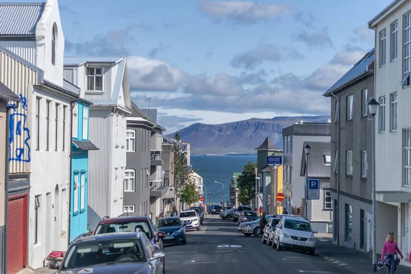 アイスランドのレイキャヴィーク- 2019年8月:レイキャヴィークの街 — ストック写真