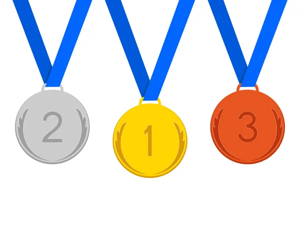 Set of medals — Stock Vector