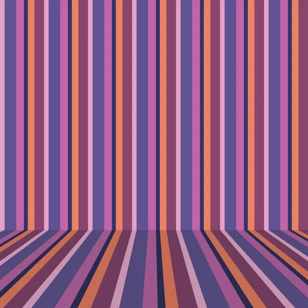 Striped wallpaper on the wall — Stock Vector