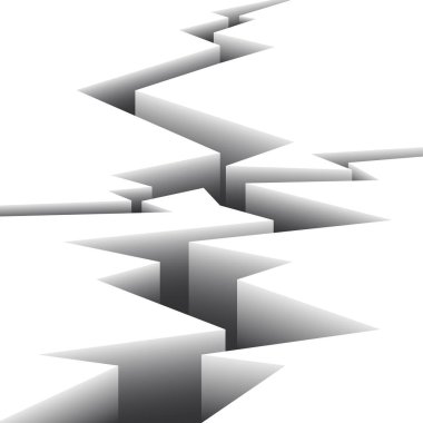 Beyaz yüzey kırık 