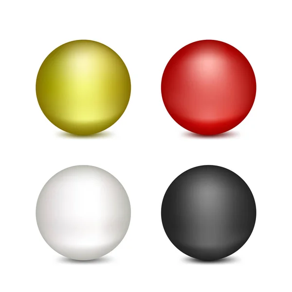 Кольорові кульки на білому тлі — стоковий вектор