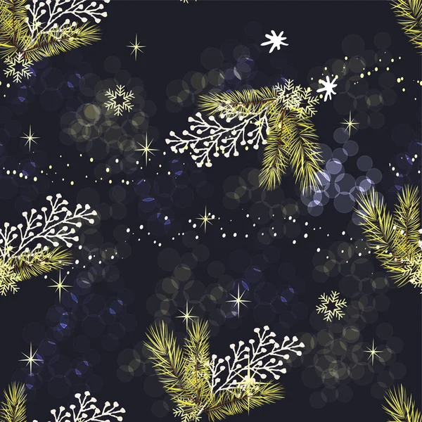 크리스마스의 요소들 과 무미건조 한 패턴 — 스톡 벡터