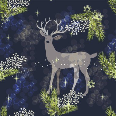 Noel elementleriyle kusursuz desen