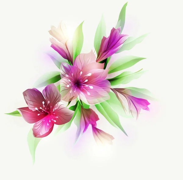 Background Abstract Flower — Stock Vector