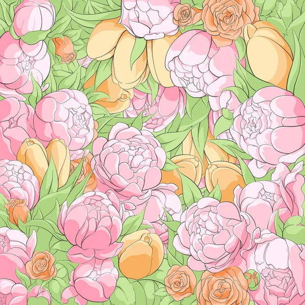 Hermosa ilustración floral — Archivo Imágenes Vectoriales