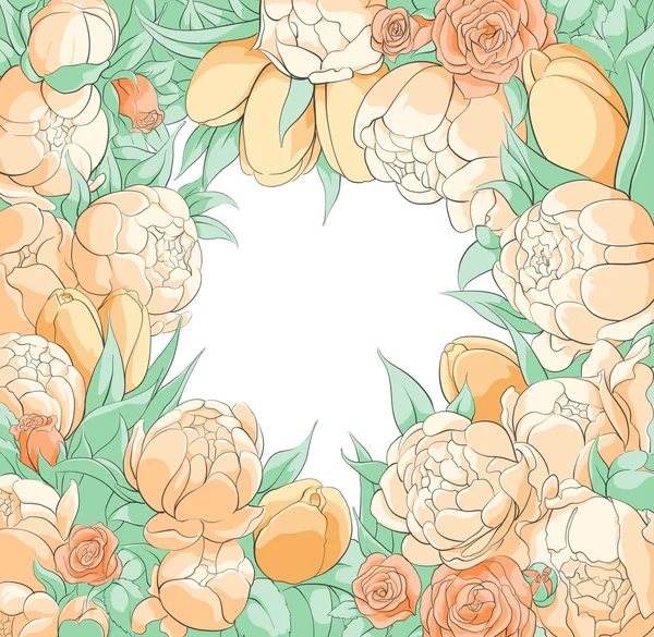 Piękny kwiatowy ilustracja — Wektor stockowy