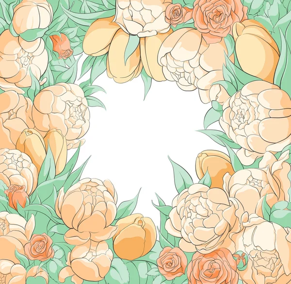 Schöne florale Illustration — Stockvektor