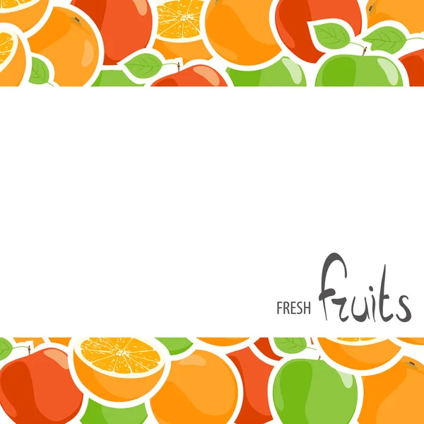 Oranges and apples design — ストックベクタ