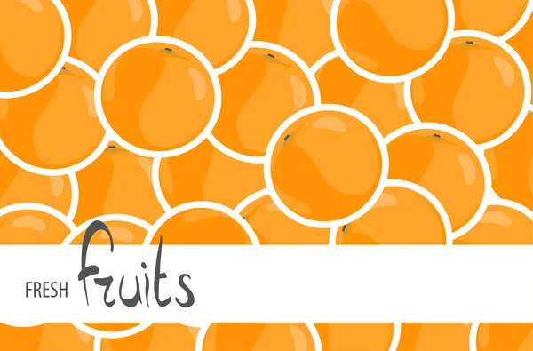 多汁的橘子为背景的 — 图库矢量图片