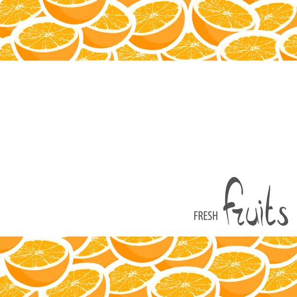 Fresh crop of oranges — Stock Vector