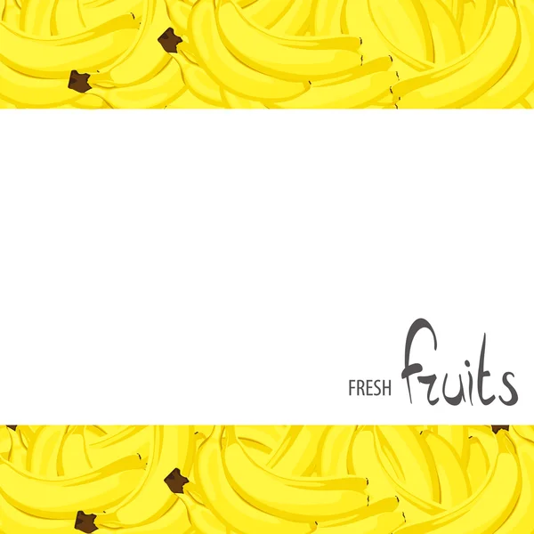 Massor av mogna bananer — Stock vektor