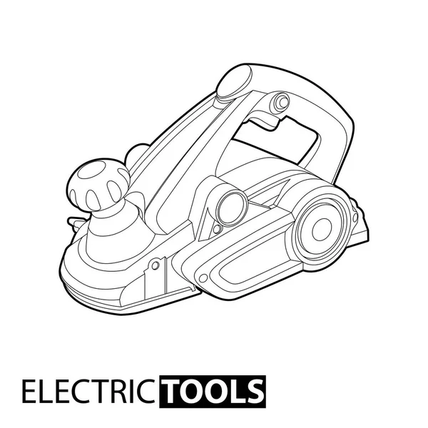 Elektrické letadlo tesařských — Stockový vektor