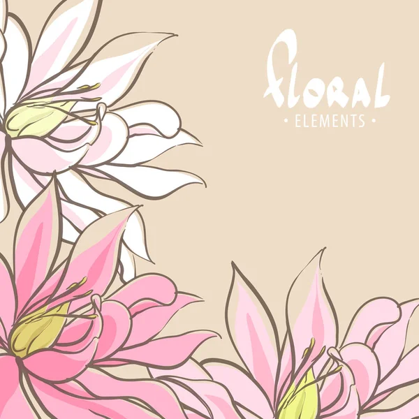 Fundo floral brilhante — Vetor de Stock