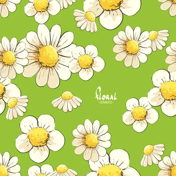 Floral illustratie naadloze — Stockvector