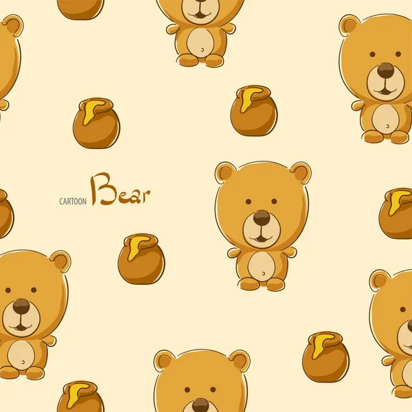 Милый мультяшный медведь — стоковый вектор