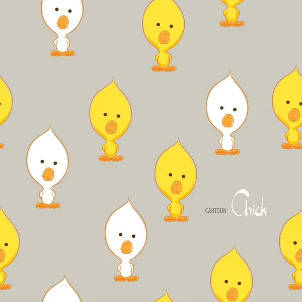 Cute yellow chicken Royalty Free Stock Vectors