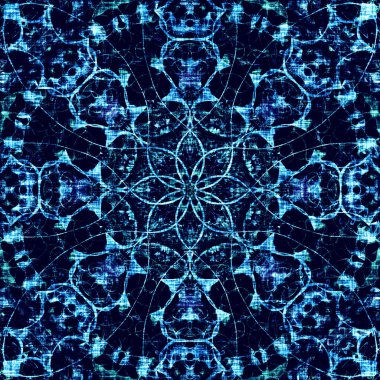 Renkli koyu halk örnek, aşiret geleneksel öğeleri ile çiçek Hint daire. Lüks Mandala doku. Boho Tekstil arka plan, oryantal etnik halı