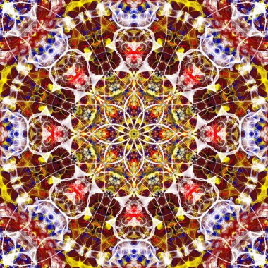 Geleneksel Aztek ve maya halk desen. Etnik öğelerle çiçek böyle döngü de Ukrayna nakış kullanılır. Kraliyet kabile doku, Boho Tekstil arka plan, oryantal etnik halı