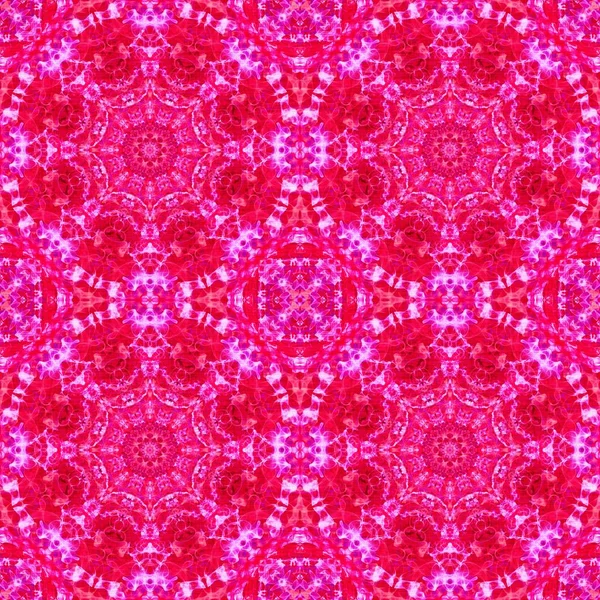 Ljusa rosa mönster med tribal traditionella inslag. Färgglada festliga bakgrund. Royal damast sömlös textur för textil, tapeter, annons, sidan fyllning, bokomslag etc. — Stockfoto