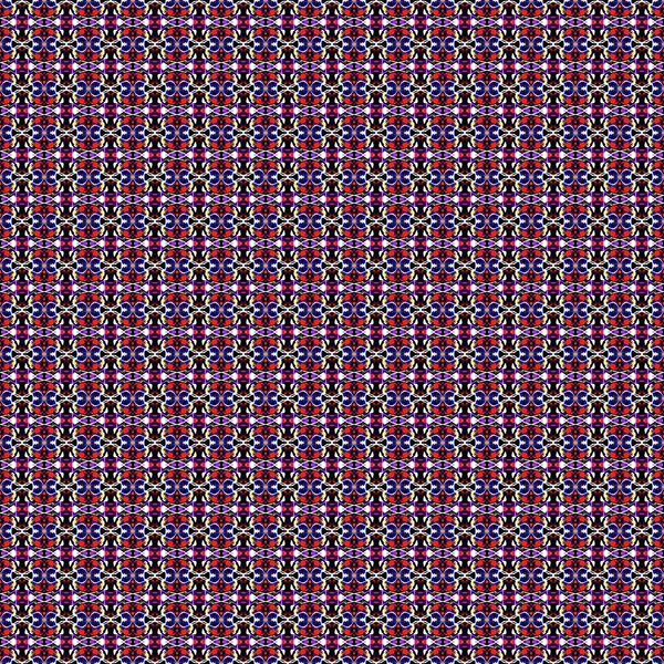 Patrón étnico floral púrpura con elementos tradicionales ucranianos, balcanes e indios. Textura geométrica de la tela, fondo sin costura textil boho, bordado étnico —  Fotos de Stock