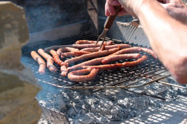 barbecure sosis ızgara