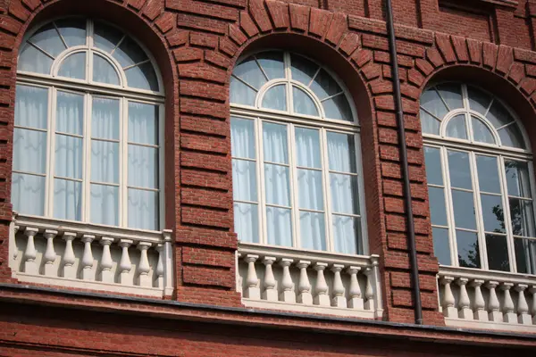 Blick Auf Denkmal Außerhalb Gebäude Alte Mauer — Stockfoto