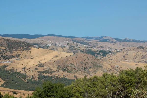 Naturlandschaft Mit Hügeln Sizilien — Stockfoto