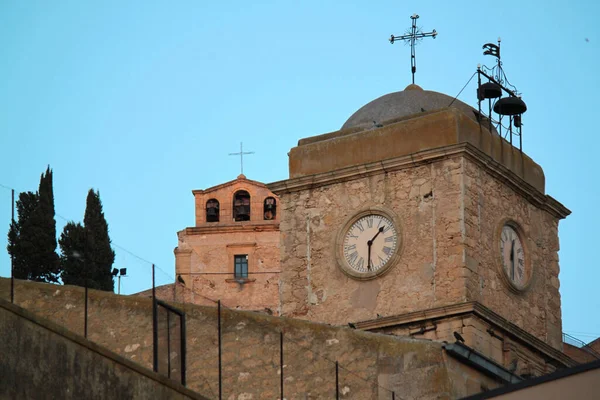 Vues Extérieures Église Catholique Baroque Sicilienne — Photo