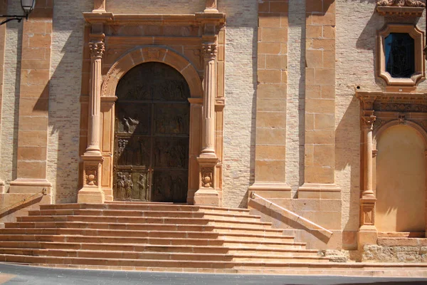 External Views Sicilian Baroque Catholic Church — Stock Photo, Image