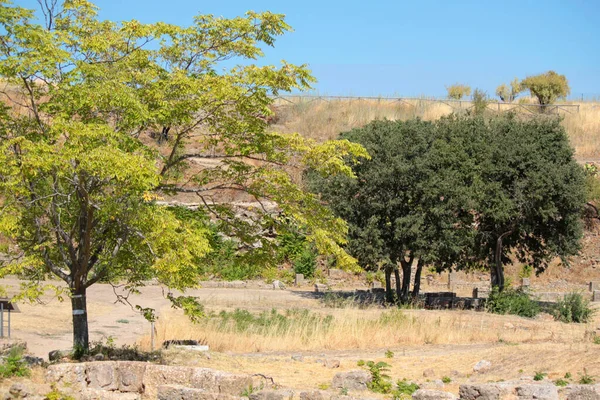 Sicilya Nın Merkezinde Doğal Tarım Manzarası — Stok fotoğraf