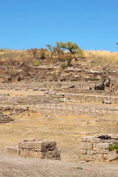 Natuurlijke Agrarische Landschap Uitzicht Het Centrum Van Sicilië — Stockfoto