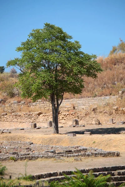 Natuurlijke Agrarische Landschap Uitzicht Het Centrum Van Sicilië — Stockfoto