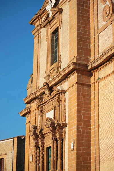 Vues Extérieures Église Catholique Baroque Sicilienne — Photo