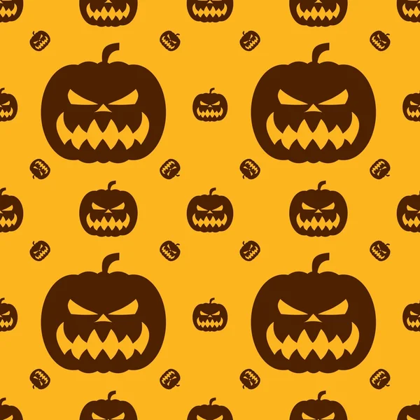 Pumpa till Halloween. Seamless mönster — Stock vektor