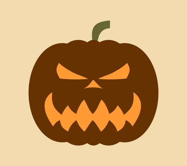 Pompoen voor Halloween. Vector. — Stockvector