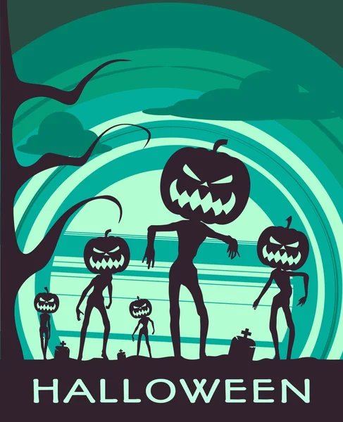 Plakat świąteczny Halloween — Wektor stockowy