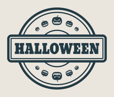 Halloween Metin ile pul