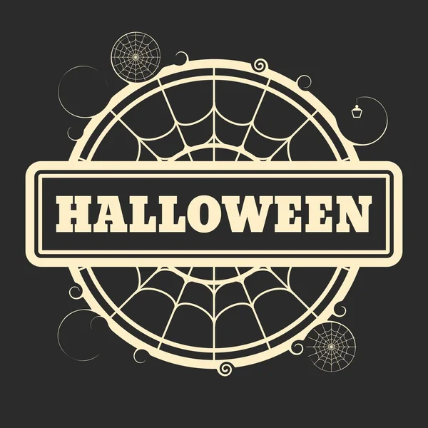 Stämpla med Halloween text — Stock vektor