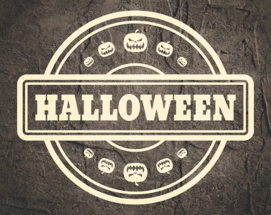 Halloween Metin ile pul